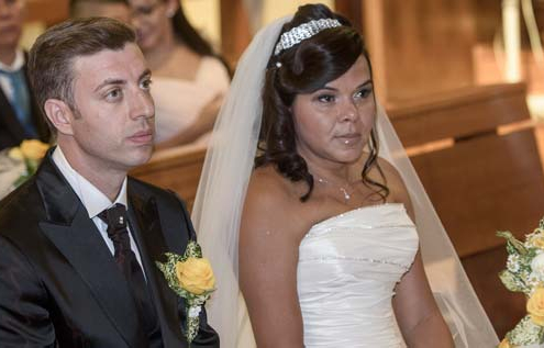 Elissane e Marco sposi all'altare