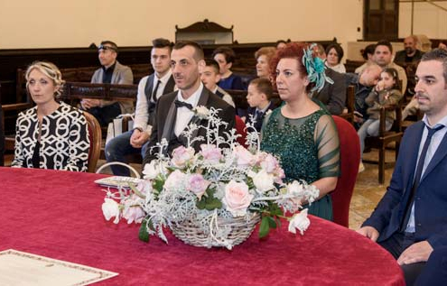 Sposi davanti al Sindaco con i testimoni a Ravenna