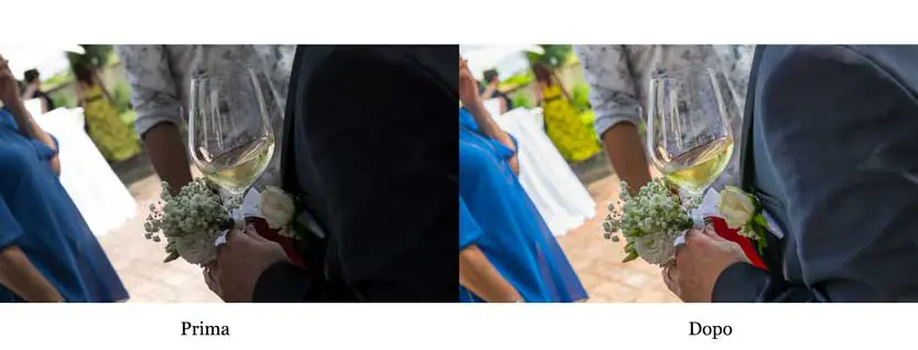 Fotografo matrimonio Ravenna esempio di una post produzione