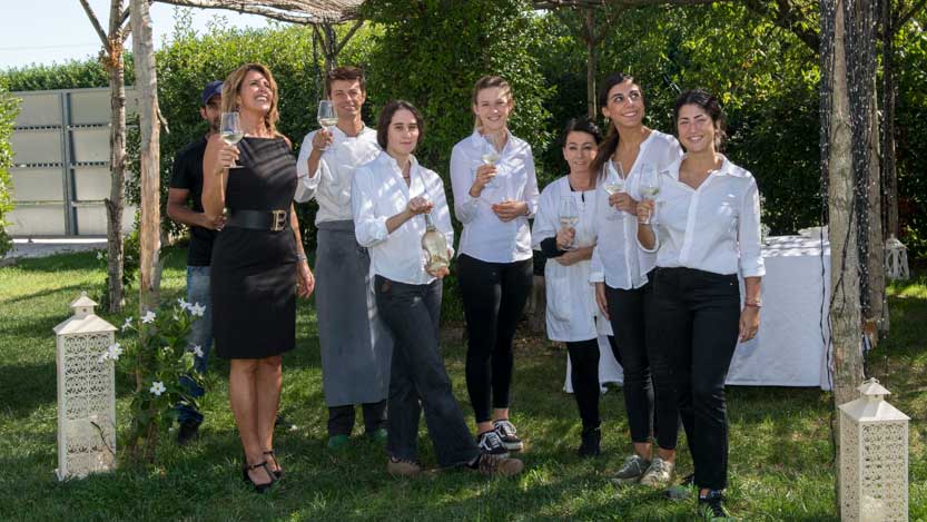 Tre Pizzichi di Sale lo Staff prima di un matrimonio