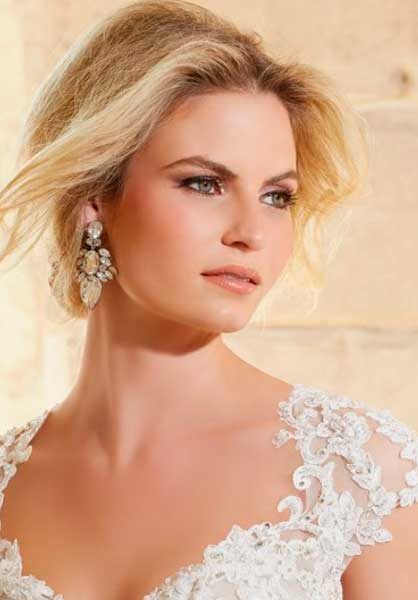 Sposa con forma del viso tonda