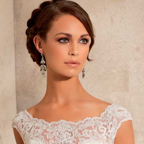 sposa con forma viso ovale