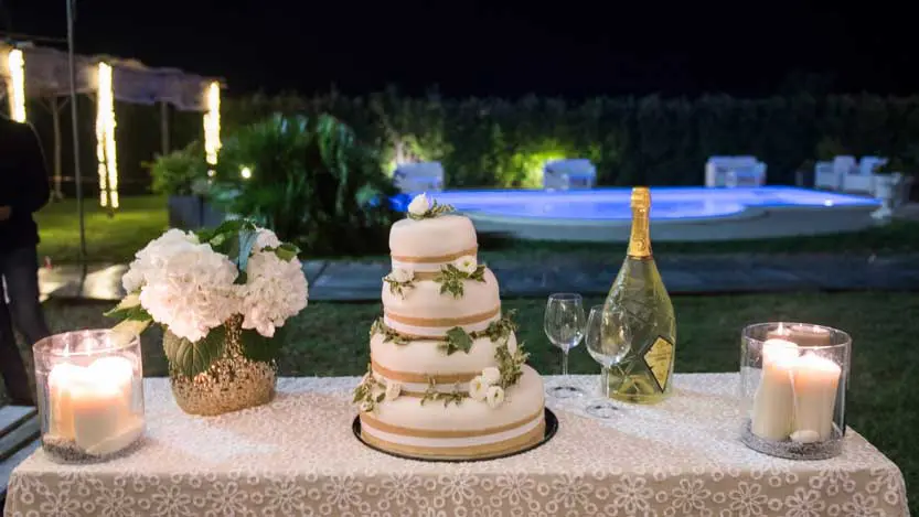 Torta nuziale di Isabella e Gianluca sposi