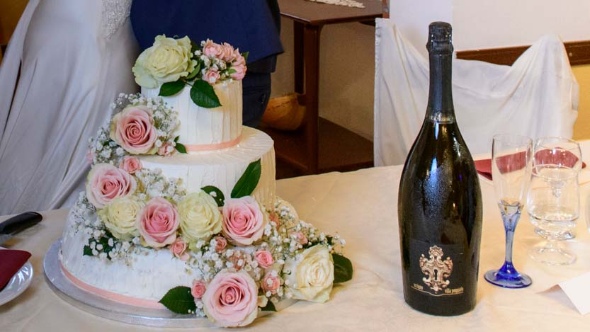 Champagne scelto dagli sposi per brindisi del matrimonio