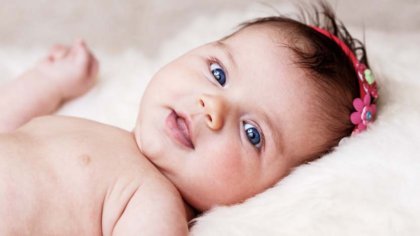 Foto neonata di 3 mesi