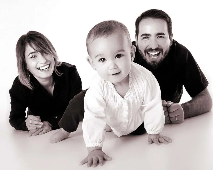 Servizio fotografico famiglia in studio