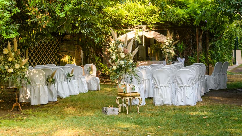 Matrimonio in giardino a Palazzo Manzoni