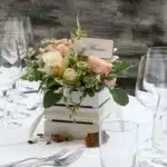 Matrimonio economico semplice centro tavola