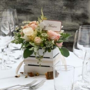 Matrimonio economico semplice centro tavola