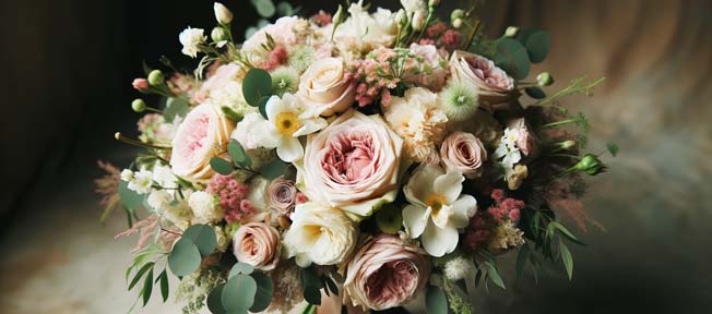 Bouquet da sposa matrimonio romantico