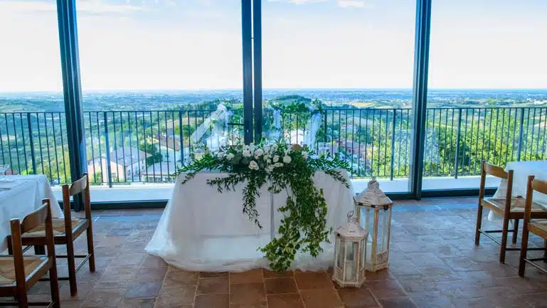 Tavolo sposi matrimonio tema viaggio