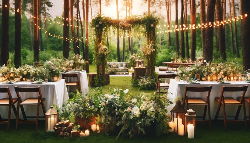 addobbi matrimonio tema natura