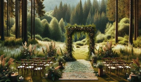 Matrimonio tema natura