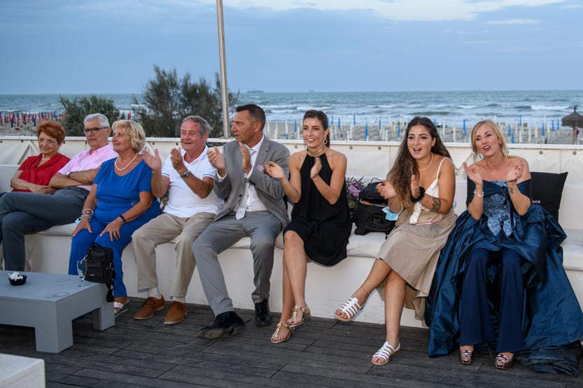 Spiaggia e mare visti dall'alto