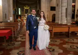Santa Maria in Porto sposi all'uscita
