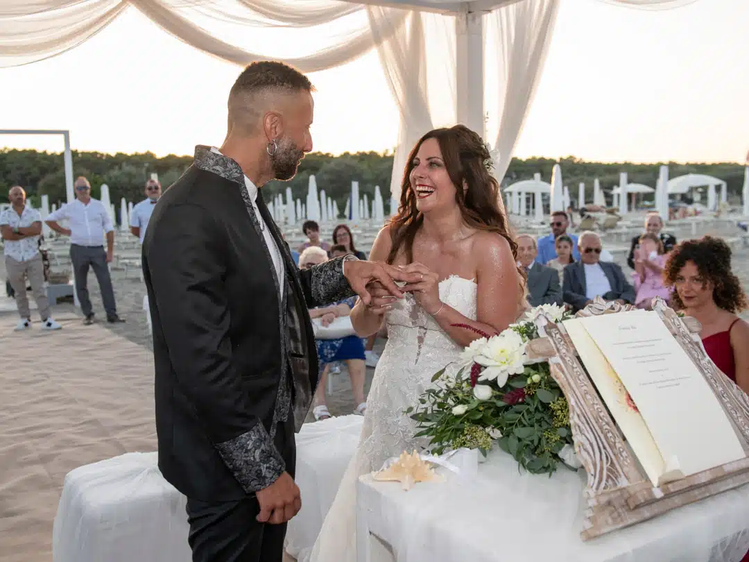 Fotografo matrimonio scambio delle fedi bbk 