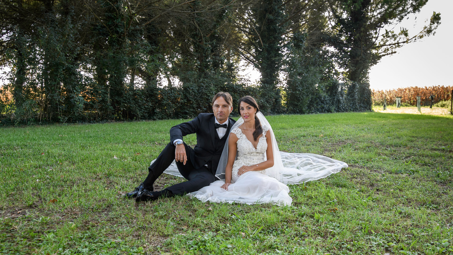 Sposi in una campagna a Ravenna