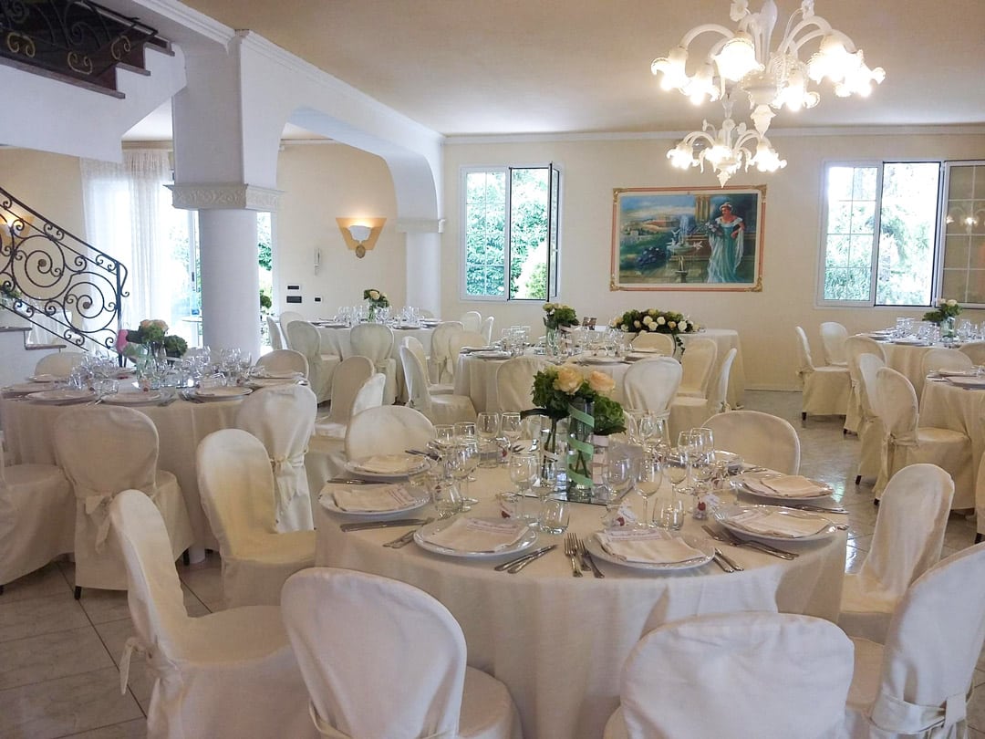 Sala interna di Villa le Palme Solarolo Ravenna