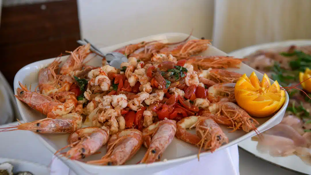 Antipasto di scampi e gamberi